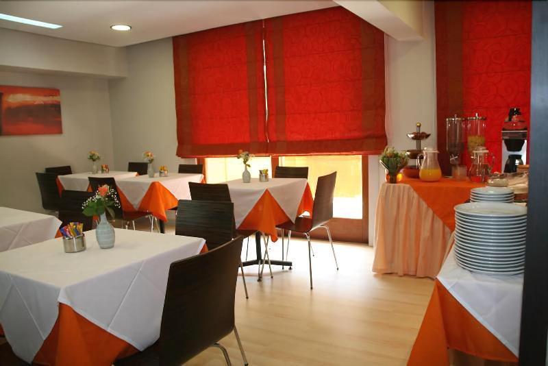 Hotel Des Roses Aten Restaurang bild